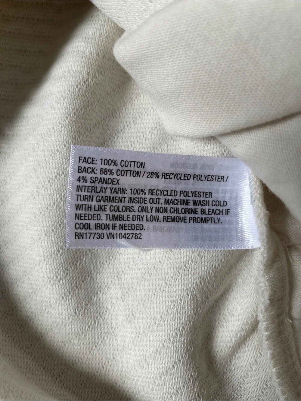 NWT Goodfellow & Co. Cream Quarter-Snap Men’s Sweater.  Size Large. - Picture 3 of 5